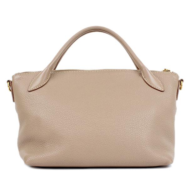 PRADA プラダ レザー ヴィッテロダイノ ベージュ ハンドバッグ
