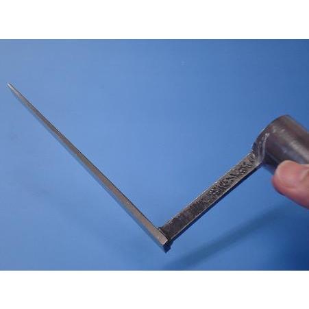 腰高平目地鏝 本焼 （1cm高） 120mmｘ6.0mm 黒柄 受注生産品 カクマン(本職用) 703 |  | 01