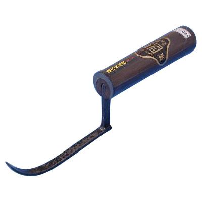 溝内目地鏝 本焼 大ソリ 120mm×6.0mm 黒柄 受注生産品 カクマン(本職用) 711 | 