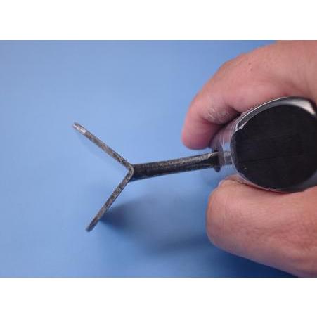 中首 両セマ内角面引鏝 本焼 150mm×90° 羽根巾21〜30mm 黒柄 受注生産品 カクマン(本職用) 728 |  | 02
