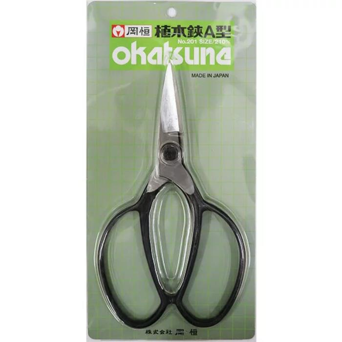 植木鋏A型 210mm (皮サック無) ブリスターパック 岡恒 201B |  | 01