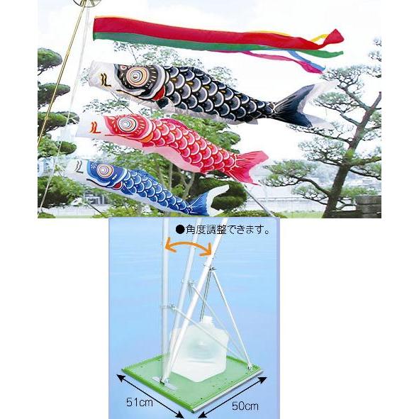 鯉のぼり（スタンドセット1.5m ナイロン鯉）【室外用】 : 大工道具