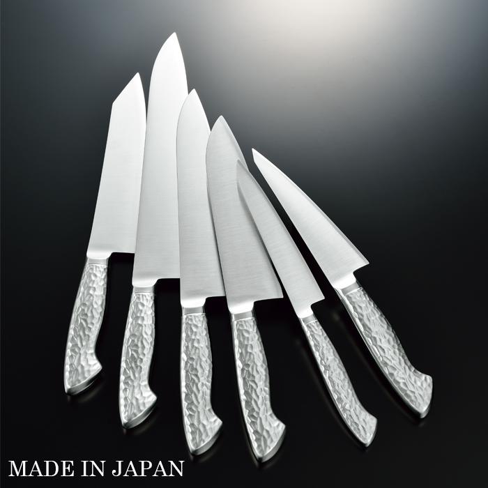 竜神 高級料理用包丁 槌目三徳 180mm 取寄品 大真産業 RM-HAM-STの画像