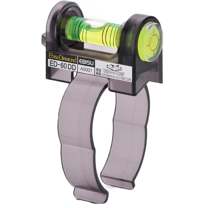 ドライバドリル用水平器 胴体径60mm〜80mm対応 EBISU(エビス) ED-60DD | EBISU（水平器、水準器）