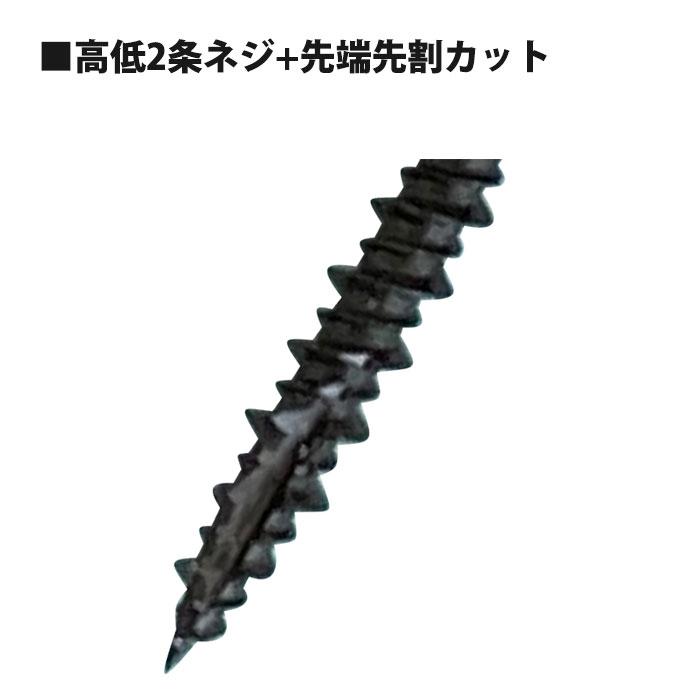 ステンレス万能ビス ブラック 4.2x50mm フレキ付頭 徳用箱入 1箱270本入 取寄品 ウイング 9955 |  | 01