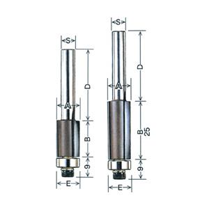 コーナービット 目地払【トリマー用】ロング25mm 大日商 ML25 | 