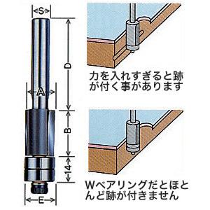 コーナービット Wベアリング付目地払【トリマー用】6ｘ10 大日商 WM15 |  | 01