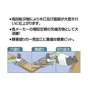 超硬ストレートビット【トリマー用】 6x10（2p） 大日商 S610 |  | 01