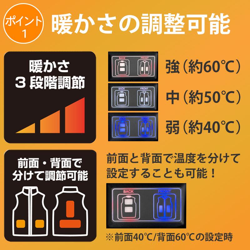BT 電熱ヒートベスト S/Mサイズ BT-HV60S 片山利器 301767 |  | 01