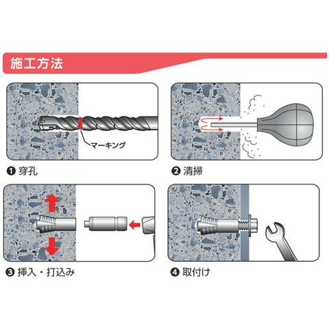 グリップアンカー GAタイプ GA-16M(1箱・25本価格) サンコーテクノ GA