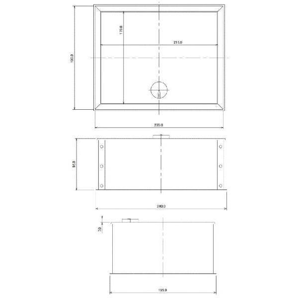 散水栓ボックス(カギつき) 6267 カクダイ : 大工道具・金物の