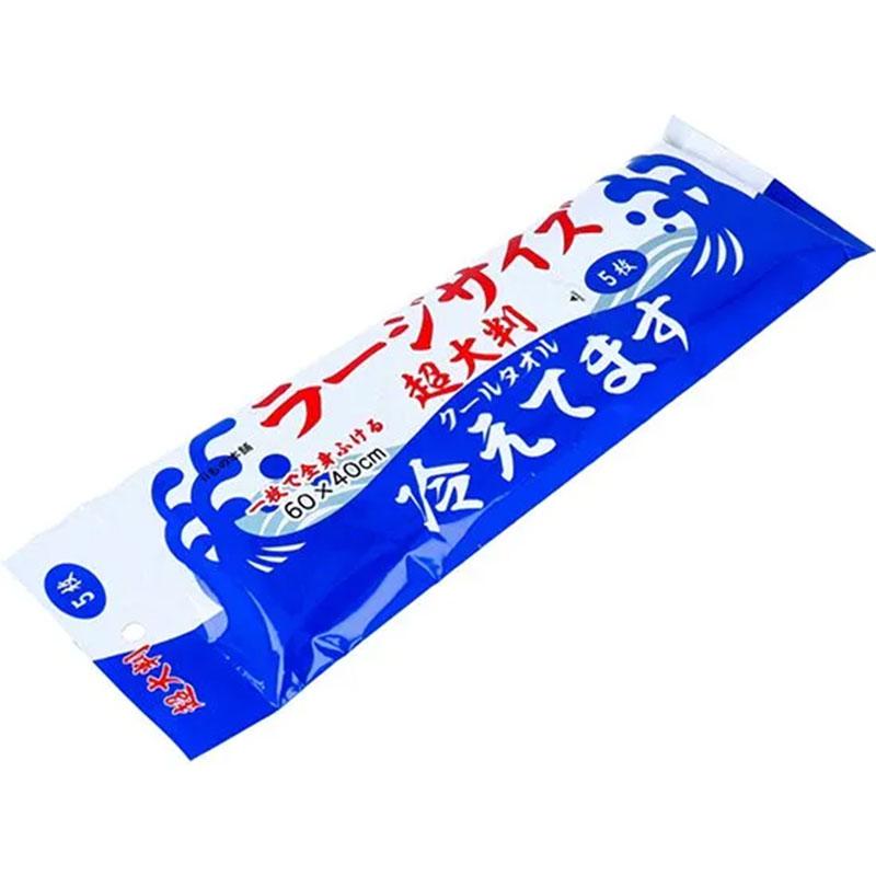超大判クールタオル ラージサイズ 冷えてます(60×40cm) 5枚入 × 48パック 計240枚入 メーカー直送 カネイシ |  | 05