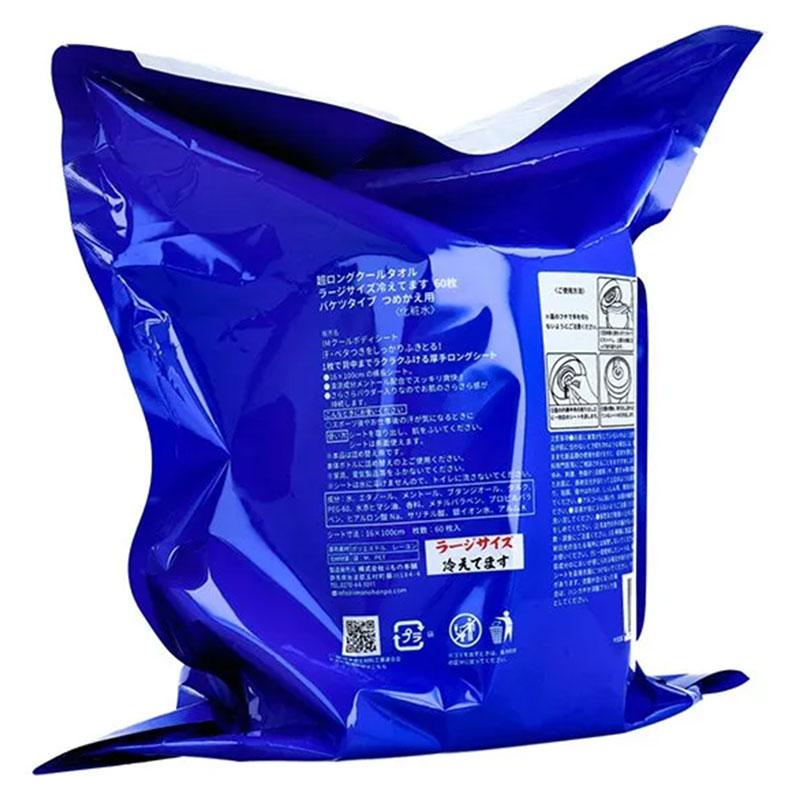 超ロングクールタオル ラージサイズ 冷えてます バケツタイプ詰替用(16×100cm) 60枚入 取寄品 カネイシ |  | 05