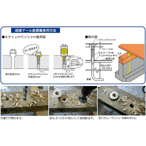 超硬アール座掘錐 ドリル 24mm スターエム 28R-D240 |  | 02