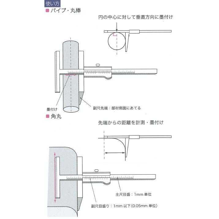 コラムゲージ(先端目盛付・厚さ11mm)300mm 松井精密 CM1-30 |  | 01