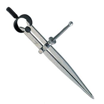 鋼製コンパス スプリング付 A 15cm シンワ 73059 | 