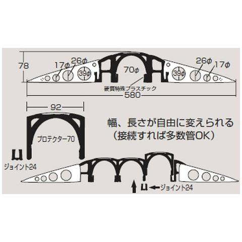 マルチトラ(ユニットタイプ)プロテクター70S ※受注生産・メーカー直送品 日本緑十字社 286040_1