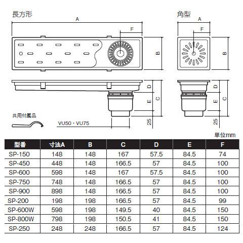 排水ユニット トラッピー 浅型トラップ(巾150mmタイプ) 1個価格 排水ユニット トラッピー 浅型トラップ(巾150mmタイプ) 1個価格