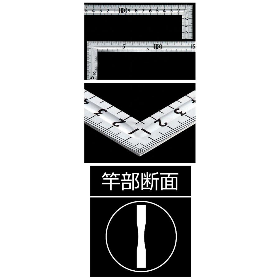 曲尺 小型 溝付 ステン30×15cm 裏面角目 シンワ 12017 |  | 01