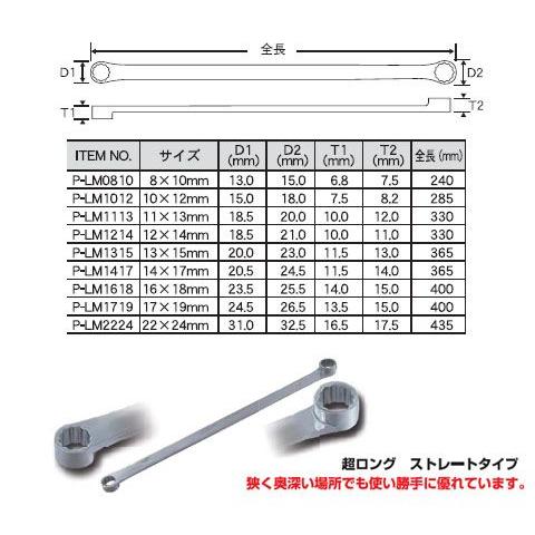 Sek スエカゲ Pro Auto超ロングストレートメガネレンチ サイズ17 19mm P Lm1719 2302 P Lm1719 大工道具 金物の専門通販アルデ 通販 Yahoo ショッピング