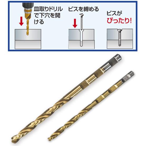 パイロットビット用替ドリル 3mm ※取寄品 高芝ギムネ No.2110-K |  | 01