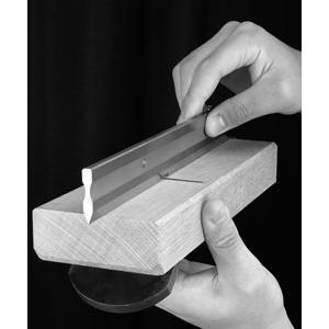 プレーンストレッチ 鉋用下端定規 340mm 溝付 越翁 | 