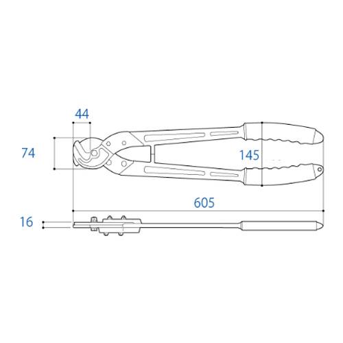 大型ケーブルカッター 600mm ※取寄品 TTC(ツノダ) CA-600AL (8533634)_1