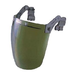 フェースシールドセフティーIR(ヘルメット取付型)No.1175G・グリーン TOYO トーヨーセフティー 1175G | 