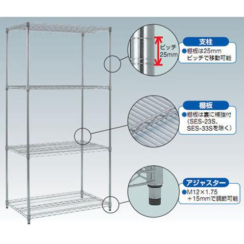ステンレス製メッシュ棚板 605×457mm トラスコ SES-24Sの画像