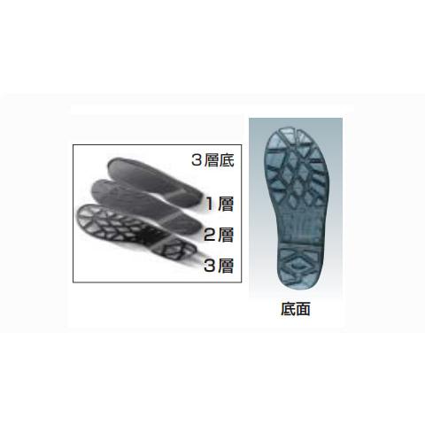 安全靴　短靴　黒　シモン　8611BK24.5　24.5cm