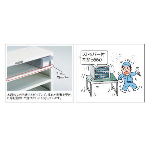 引出しユニット553×605mm 透明引出 AW2×14個 トラスコ VA-47BWN_1