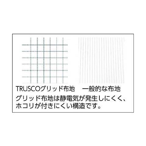 制電糸グリッド仕様フード付つなぎ服 ホワイト 3L トラスコ TCOGF-W-3L｜arde｜02