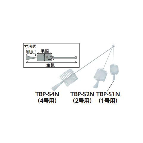 理化学ブラシ 瓶洗い用 ナイロン毛 ステンレス柄1号※取寄せ品 トラスコ TBP-S1N｜arde｜02