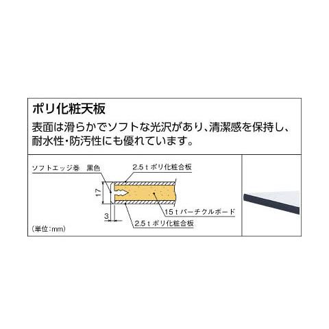 高さ調整式作業台 TFAEM型 900×600 径75車輪付※メーカー直送品 車上渡し品 トラスコ TFAEM-0960C75_1