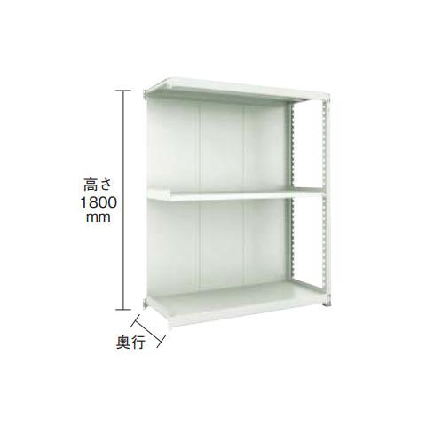 M3型棚 背板付 W1500×D721 3段 連結型※メーカー直送品 車上渡し品 トラスコ M3-6573-S-Bの画像