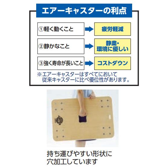 木製平台車 ジュピター 450×450mm 200kg メーカー直送 代引不可 