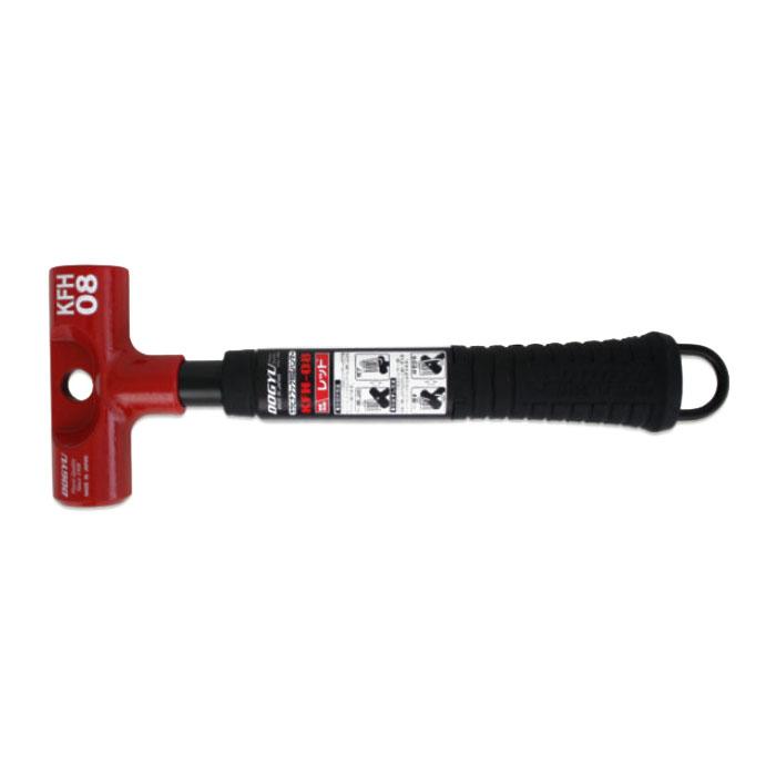 カラビナフック対応ハンマー KFH-08 レッド 土牛産業 04850 | 