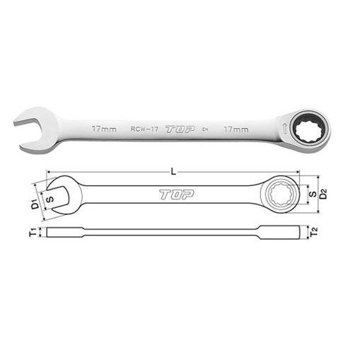 6丁組ラチェットコンビセット TOP RCW-6000 : 大工道具・金物の専門