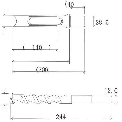小林式 角のみ (組) 18mm 日立用 NH 1111180000 : 大工道具・金物の 