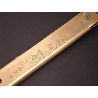 肥後守 特大 真鍮鞘 本鍛造 桐箱入 竹虎 4115009 |  | 02