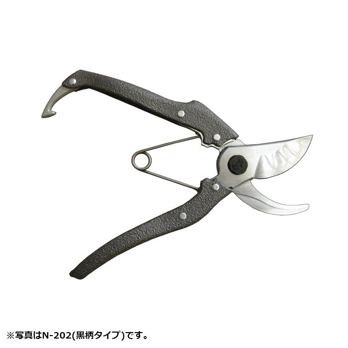 プロ200 剪定鋏 180mm (赤柄) 取寄品 ニシガキ N-202R |  | 02