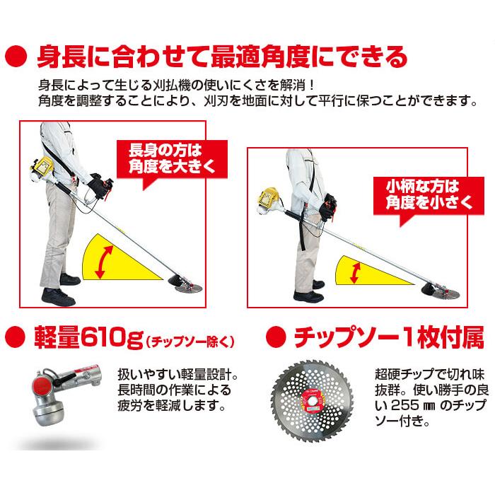 刈払機用アタッチメント 曲太郎 ニシガキ N-798 : 大工道具・金物の