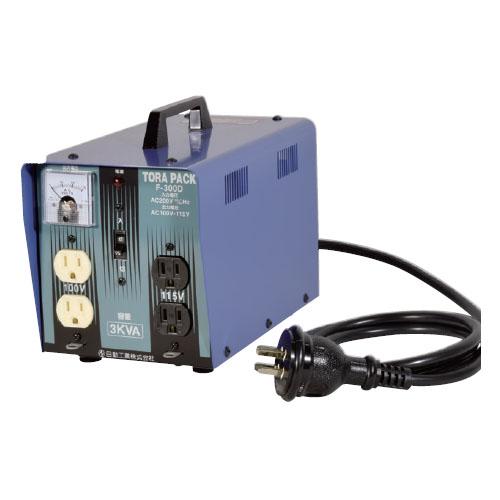 降圧トランス 三相200V.100.115V 3KVA 日動 F-300D : 大工道具・金物の