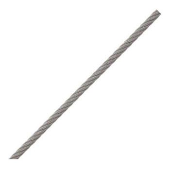 ステンレスワイヤーロープ(リール巻)50m巻 ロープ径6.0mm【取寄せ品 