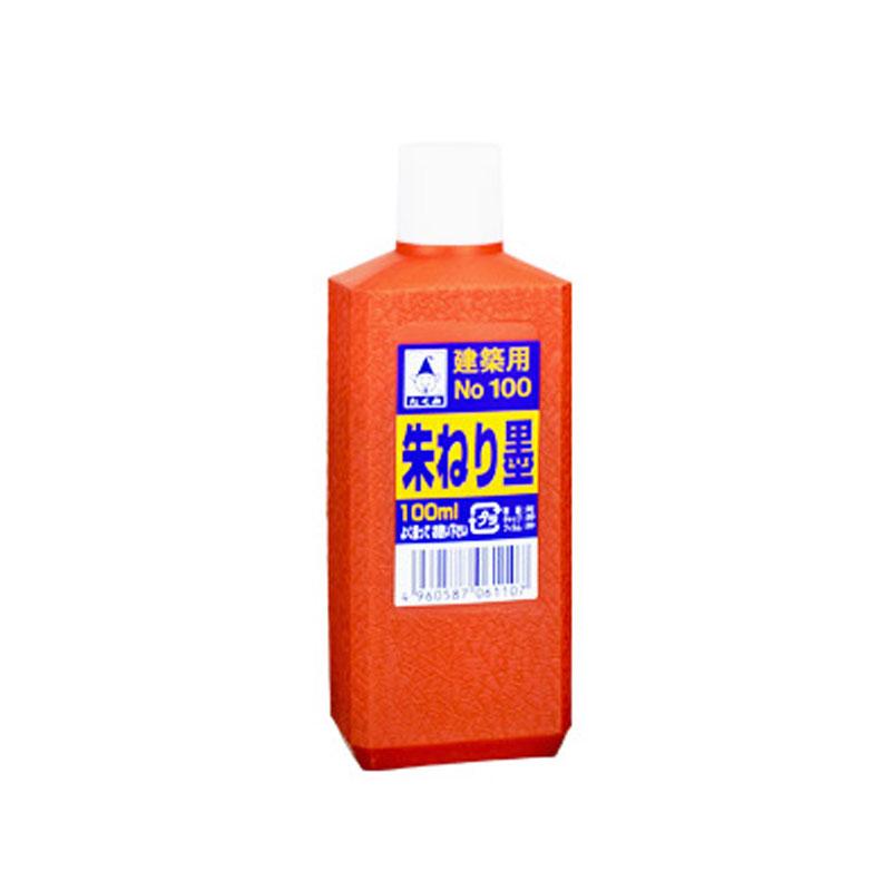 建築用 朱ねり墨 (無塩) 100ml たくみ 6110 | 