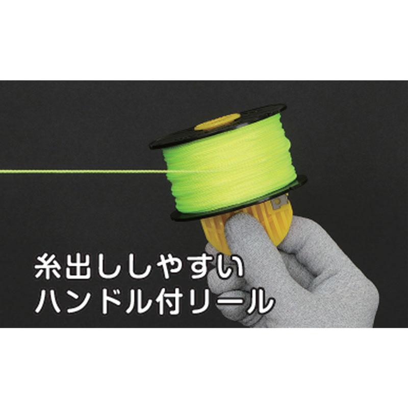 ミエール水糸 カッター付ハンドル 蛍光ホワイト(太/270m) 取寄品 たくみ 4863 |  | 01