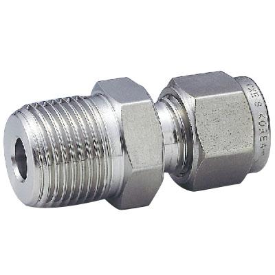 配管接続用パーツ 60個セット 1/4in & 1/2in ハイロック チューブ継手 コネクタ チューブ外径 4 ネジR(PT)1/4 ハイ