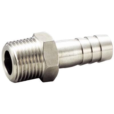 ステンレスホースニップル SUS304 ネジ(R)3/8 タケノコ外径(径D)12.7