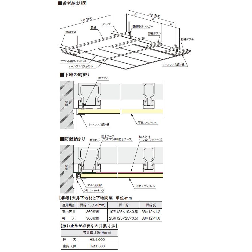 アルミ系バスパネル部材 オールアルミ廻り縁 3m ホワイト 1箱20本価格 フクビ化学 AARW3 |  | 02