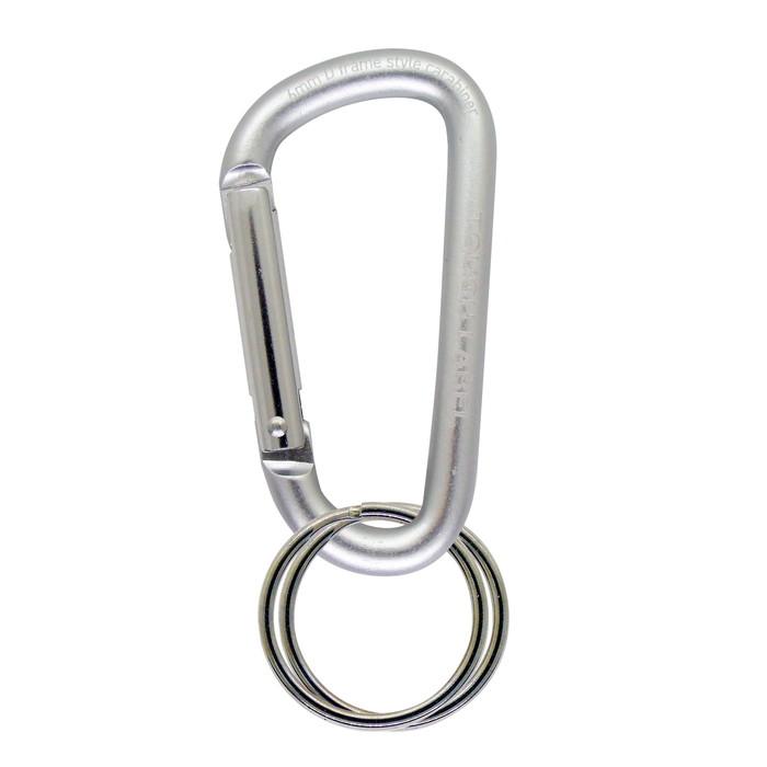 タフレーベル 6mmカラビナ シルバー 取寄品 冒険倶楽部(ボウケンクラブ